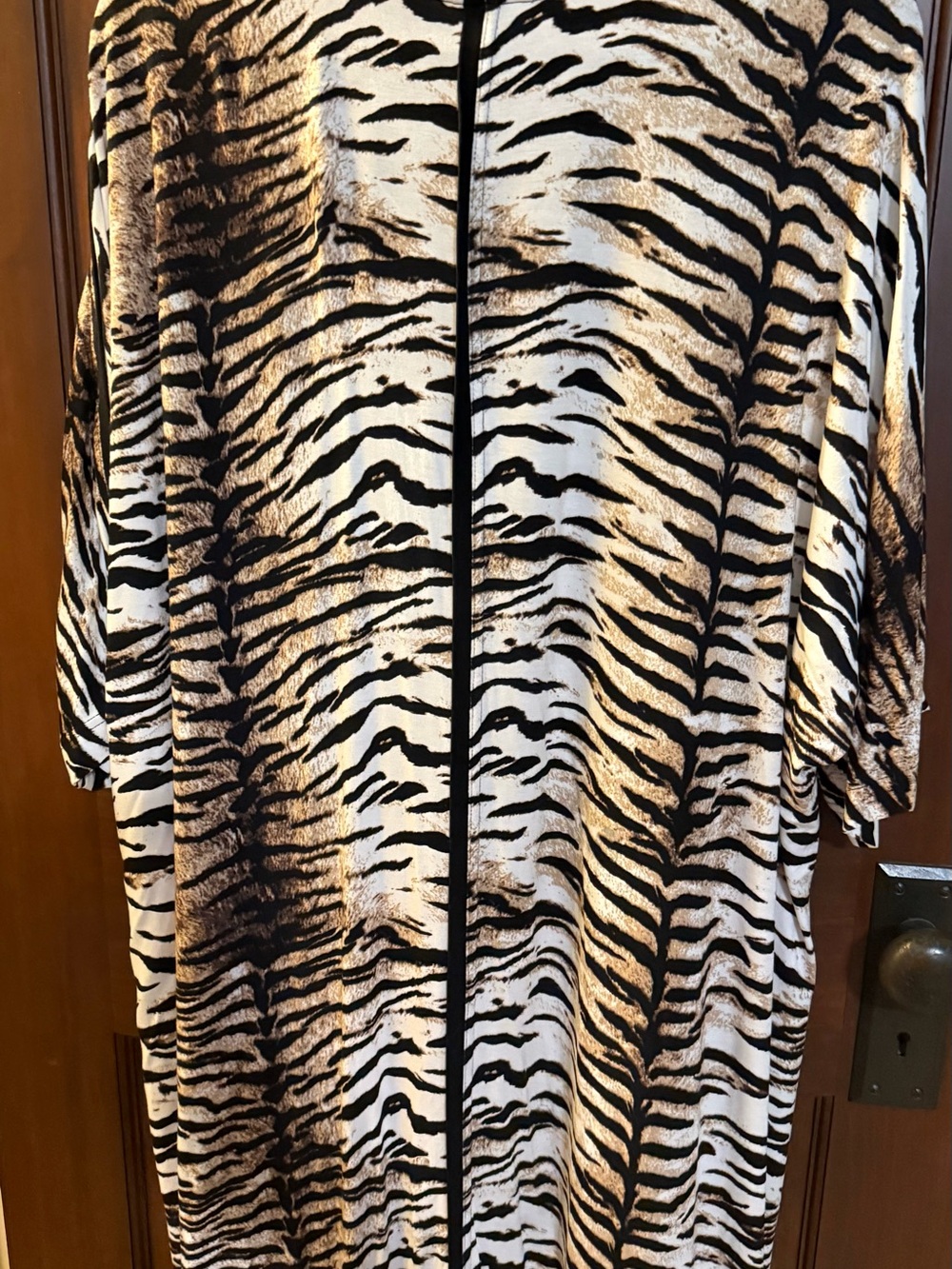 Zim & Zoe Zebra-Stripe Top - Black & Brown